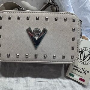 Valentino Orlandi Light Grey Camera Bag
